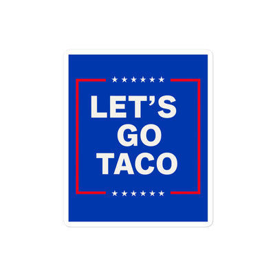 Anti-Trump 2024 taco sticker