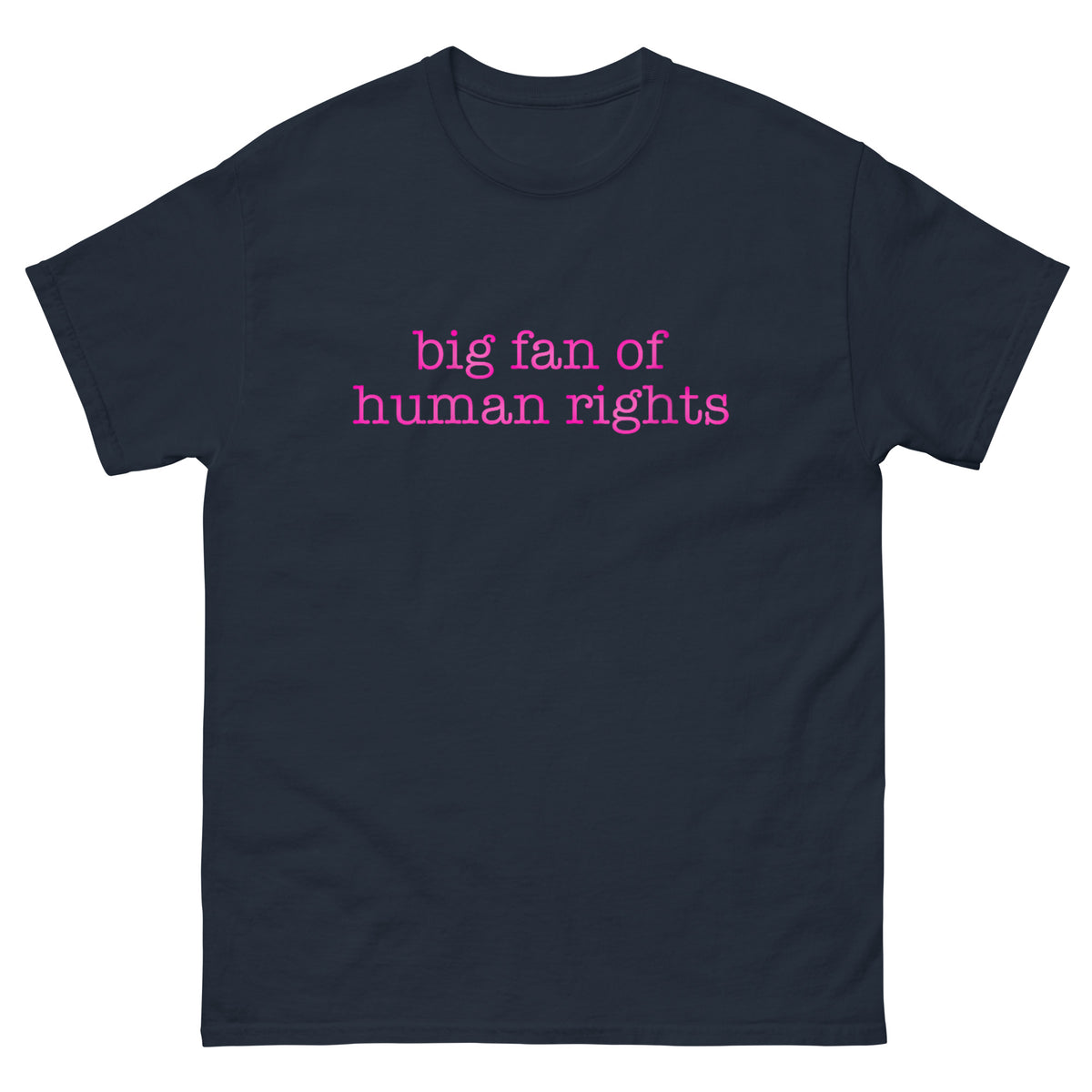 Womens Big Fan Of Human Rights Protest Shirt
